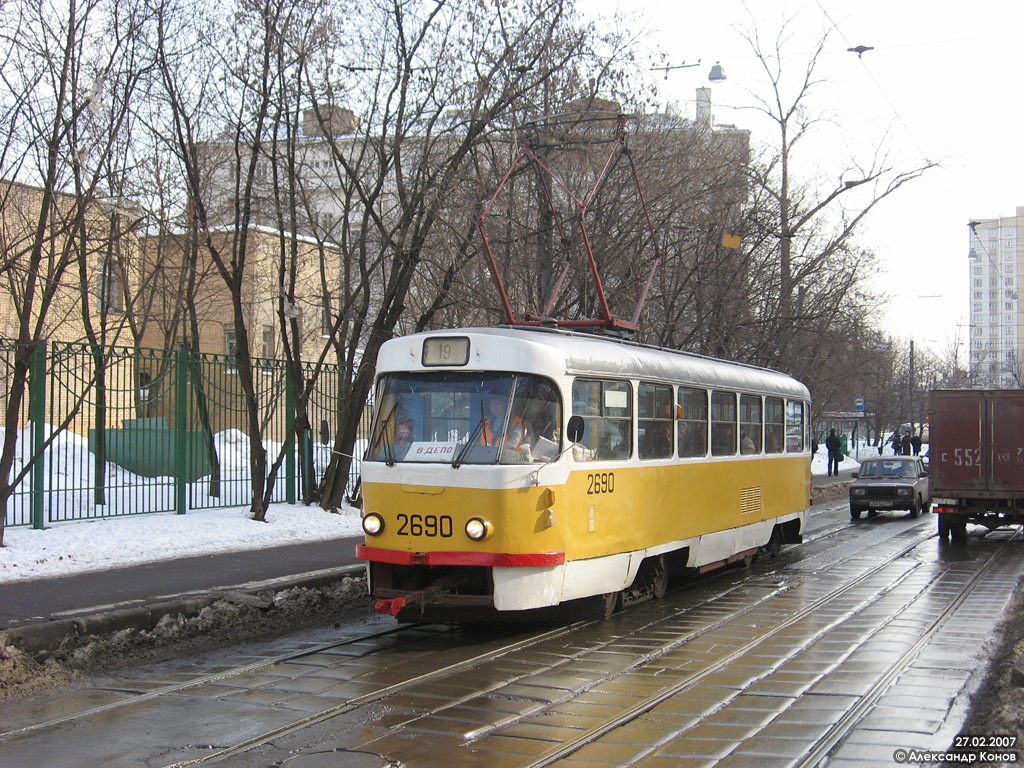 Москва, Tatra T3SU № 2690