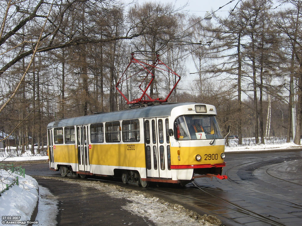 Москва, Tatra T3SU № 2900