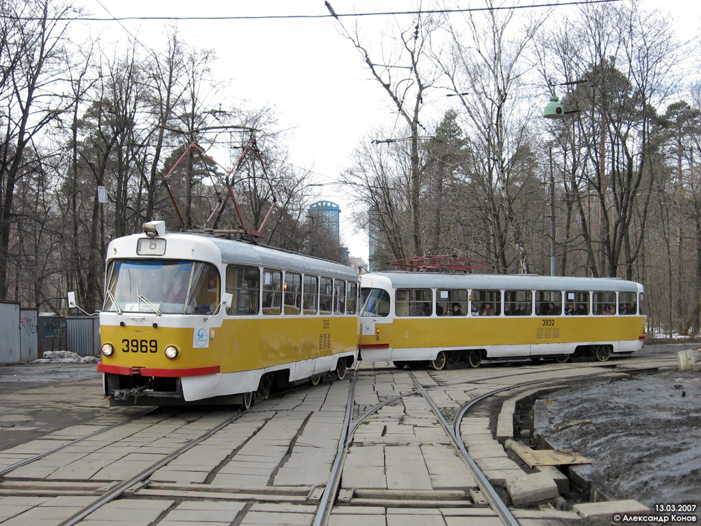 Москва, Tatra T3SU № 3969