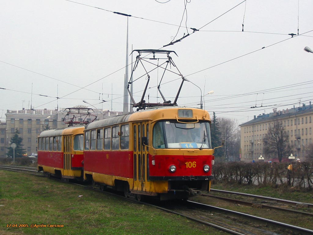 Тула, Tatra T3SU (двухдверная) № 106