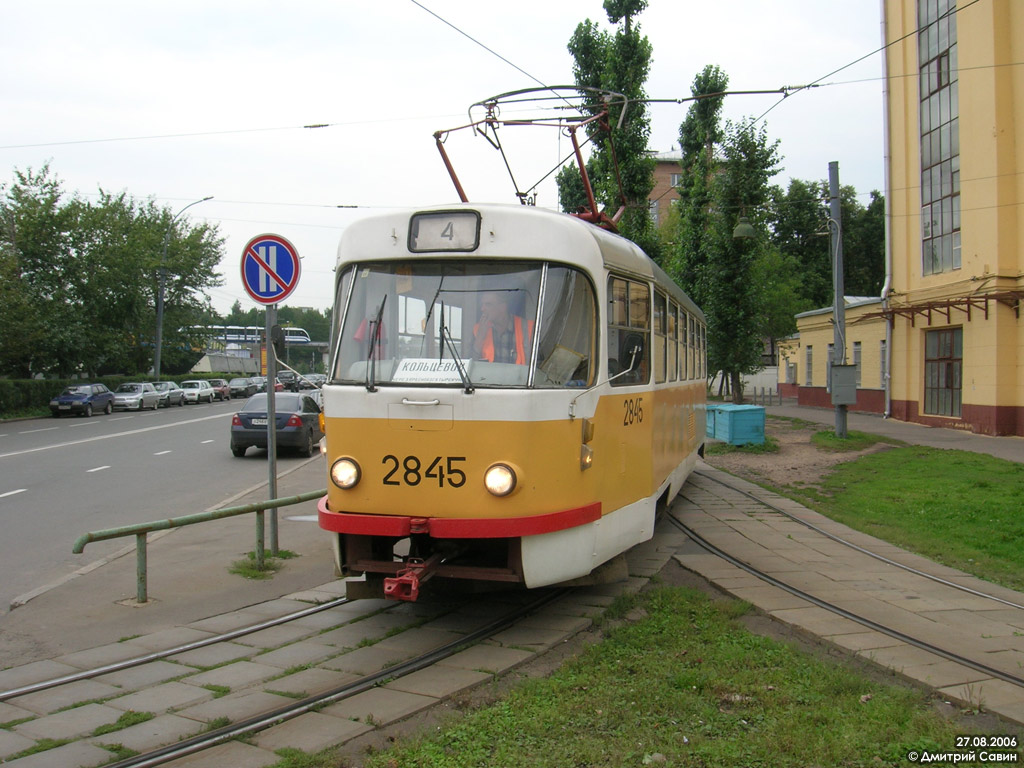 Москва, Tatra T3SU № 2845
