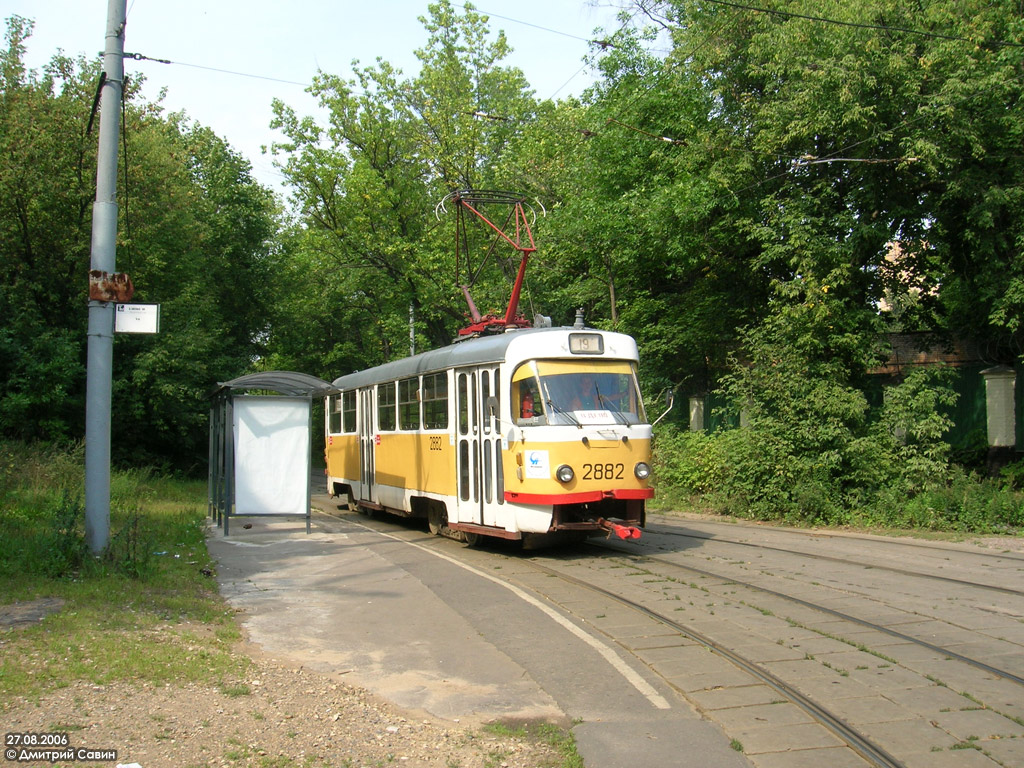 Москва, Tatra T3SU № 2882