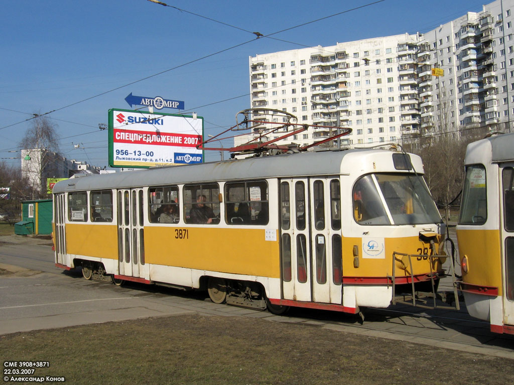 Москва, Tatra T3SU № 3871 Москва, Tatra T3SU № 3871