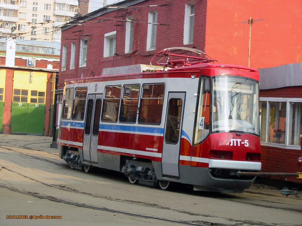 Москва, ЛТ-5 № 1004; Москва — Прибытие и обкатка вагонов ЛТ-5 в апреле 2003