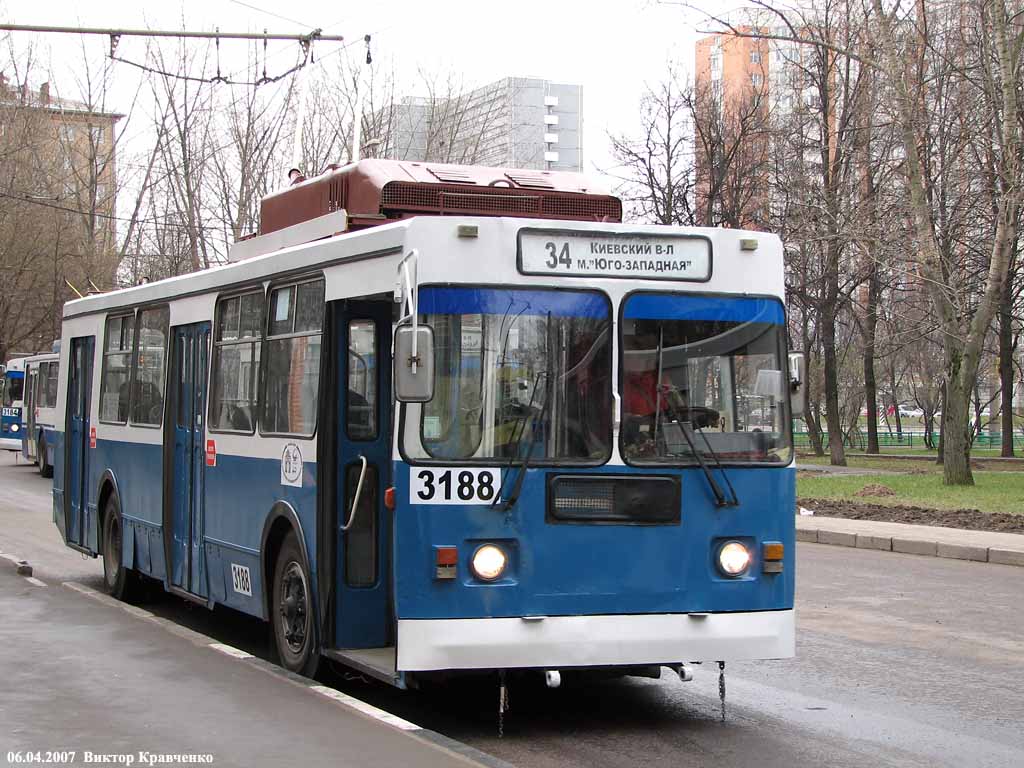 Москва, ЗиУ-682ГМ1 (с широкой передней дверью) № 3188