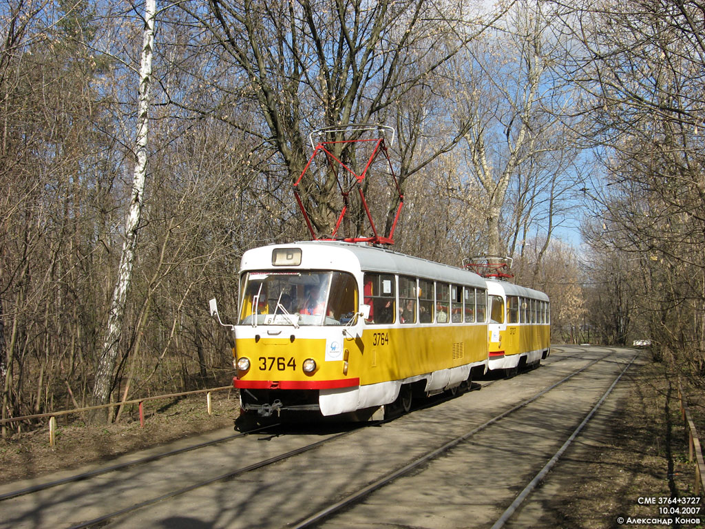 Moscow, Tatra T3SU № 3764