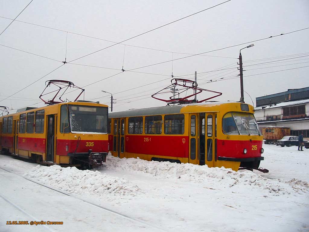 Tula, Tatra T6B5SU č. 335; Tula, Tatra T3SU č. 215