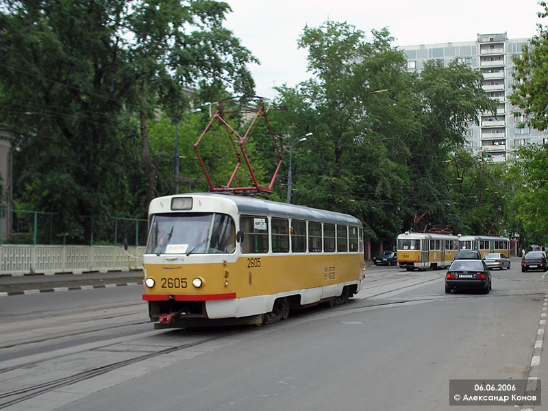 Москва, Tatra T3SU № 2605