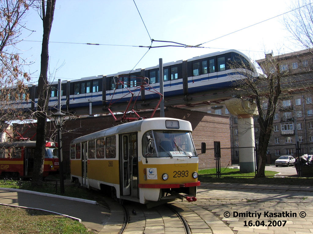 Москва, Tatra T3SU № 2993