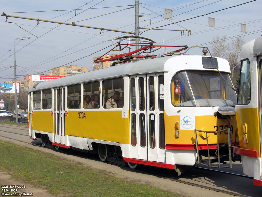 Moscow, Tatra T3SU # 3704 Moscow, Tatra T3SU # 3704