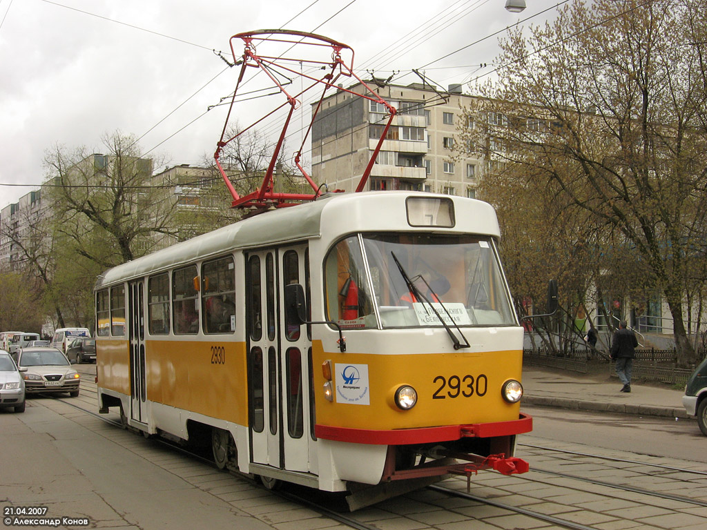 Moskau, Tatra T3SU Nr. 2930