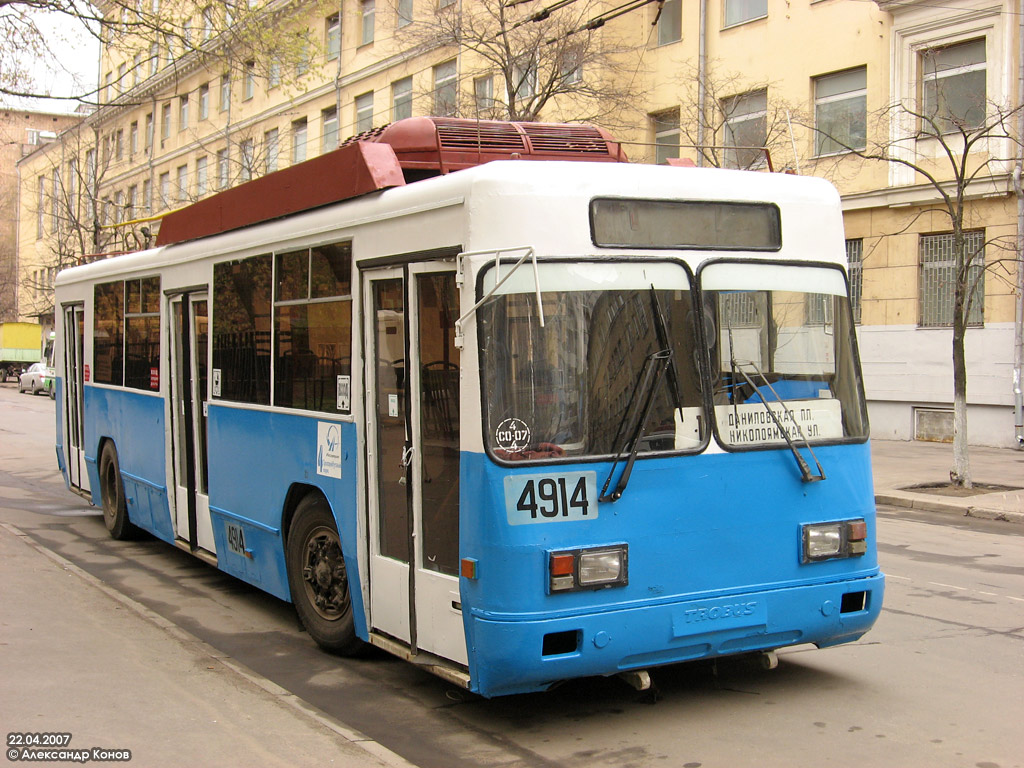 Москва, БТЗ-52761Р № 4914