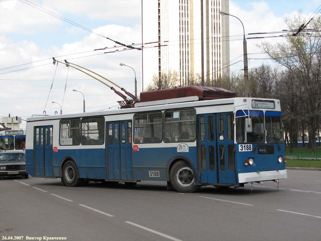 Москва, ЗиУ-682ГМ1 (с широкой передней дверью) № 3188