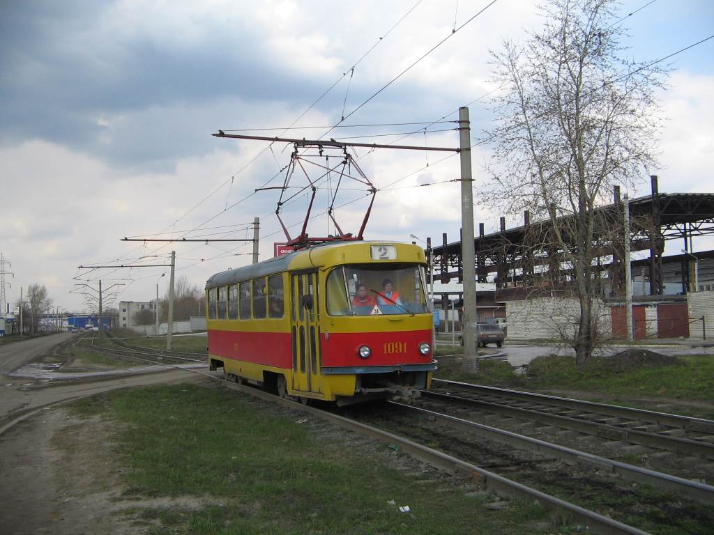 Ульяновск, Tatra T3SU (двухдверная) № 1091