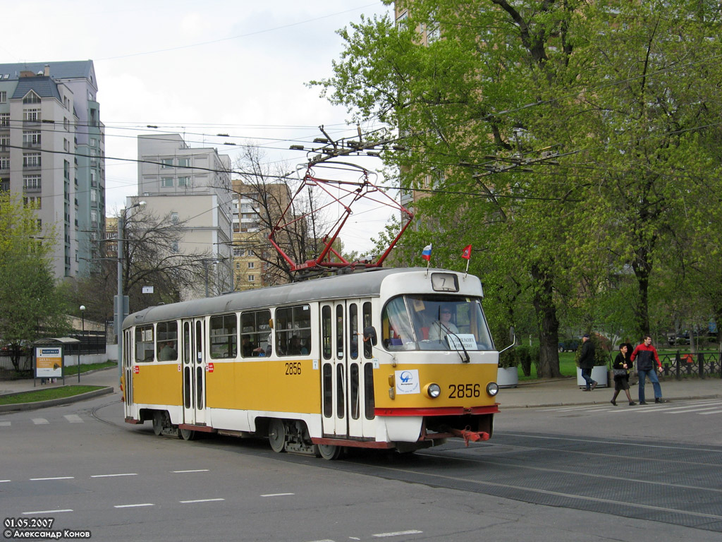 Москва, Tatra T3SU № 2856
