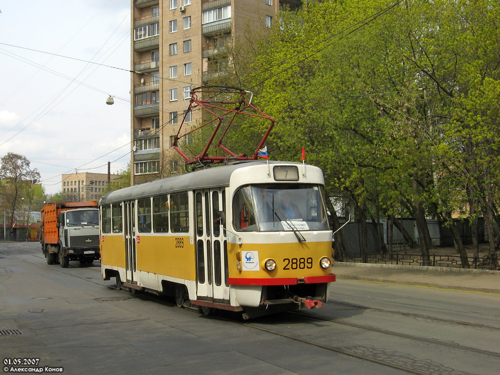 Москва, Tatra T3SU № 2889