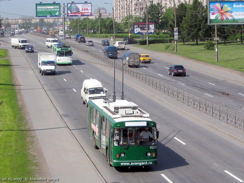 Saint-Petersburg, VMZ-170 № 4908; Saint-Petersburg — Trolleybus lines and infrastructure