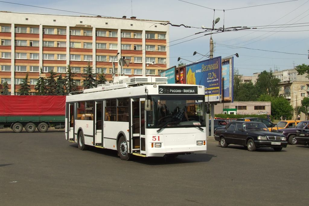 Tverė, Trolza-5275.05 “Optima” nr. 51; Tverė — Trolleybus terminals and turning rings