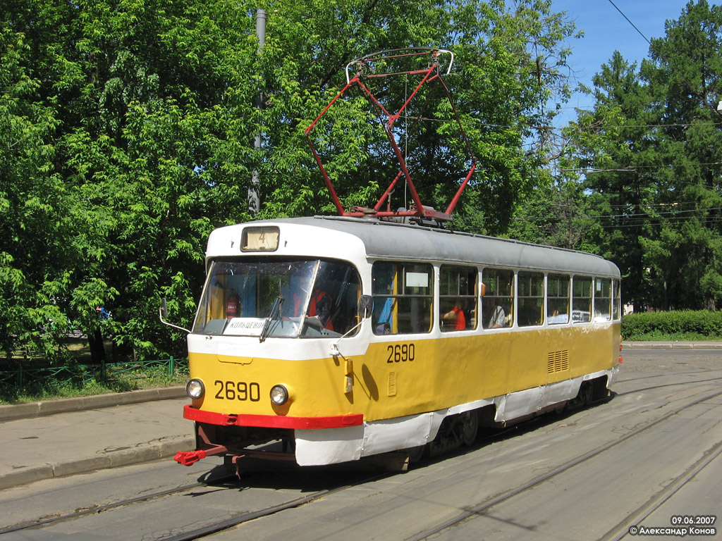 Москва, Tatra T3SU № 2690