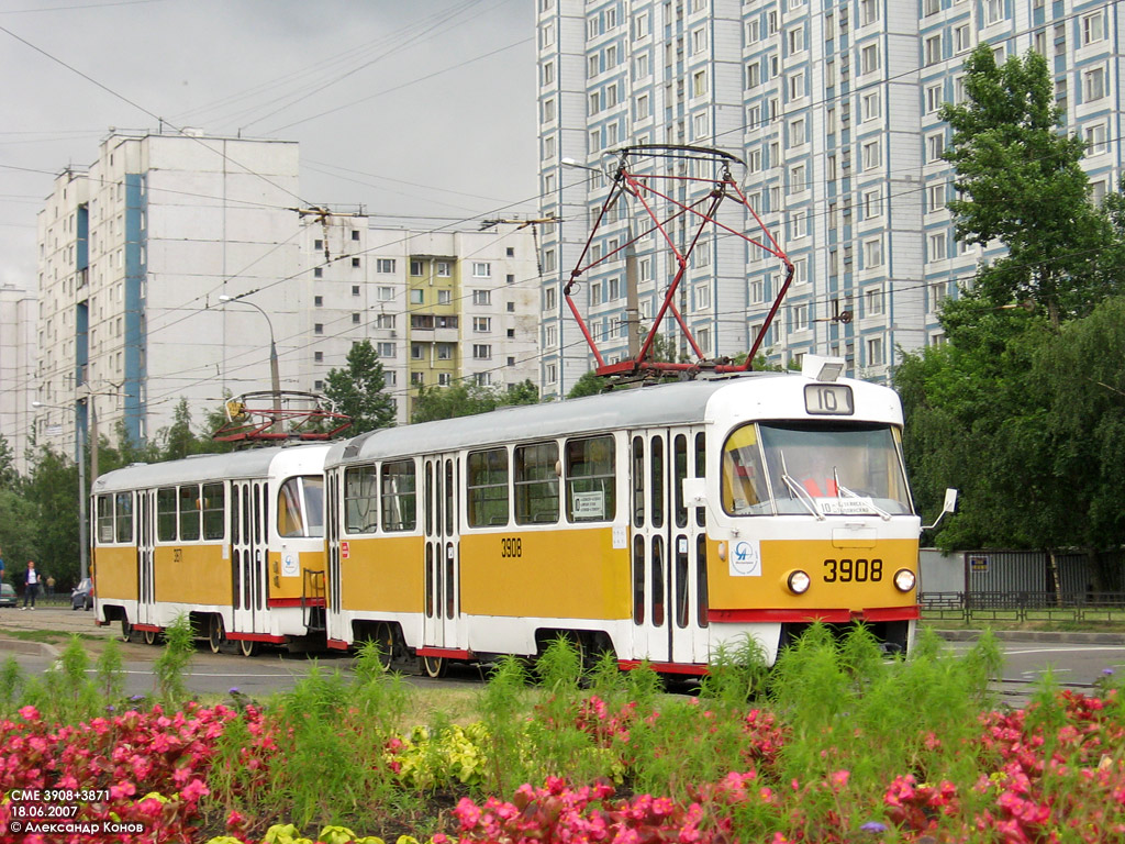 Москва, Tatra T3SU № 3908 Москва, Tatra T3SU № 3908