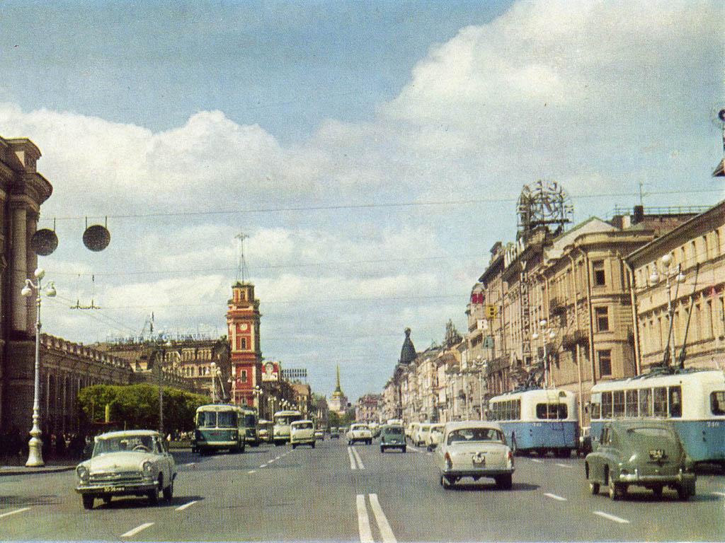 Sankt Peterburgas, ZiU-5 nr. 740; Sankt Peterburgas, ZiU-5 nr. 743; Sankt Peterburgas — Historical trolleybus photos