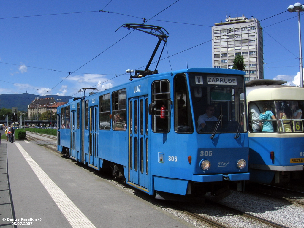 Загреб, Tatra KT4YU № 305