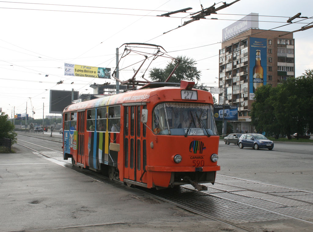 Екатеринбург, Tatra T3SU № 590