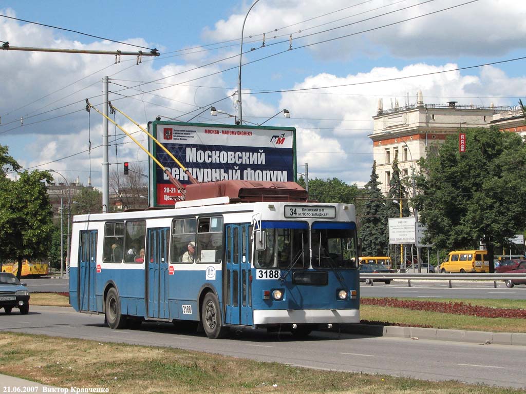 Москва, ЗиУ-682ГМ1 (с широкой передней дверью) № 3188