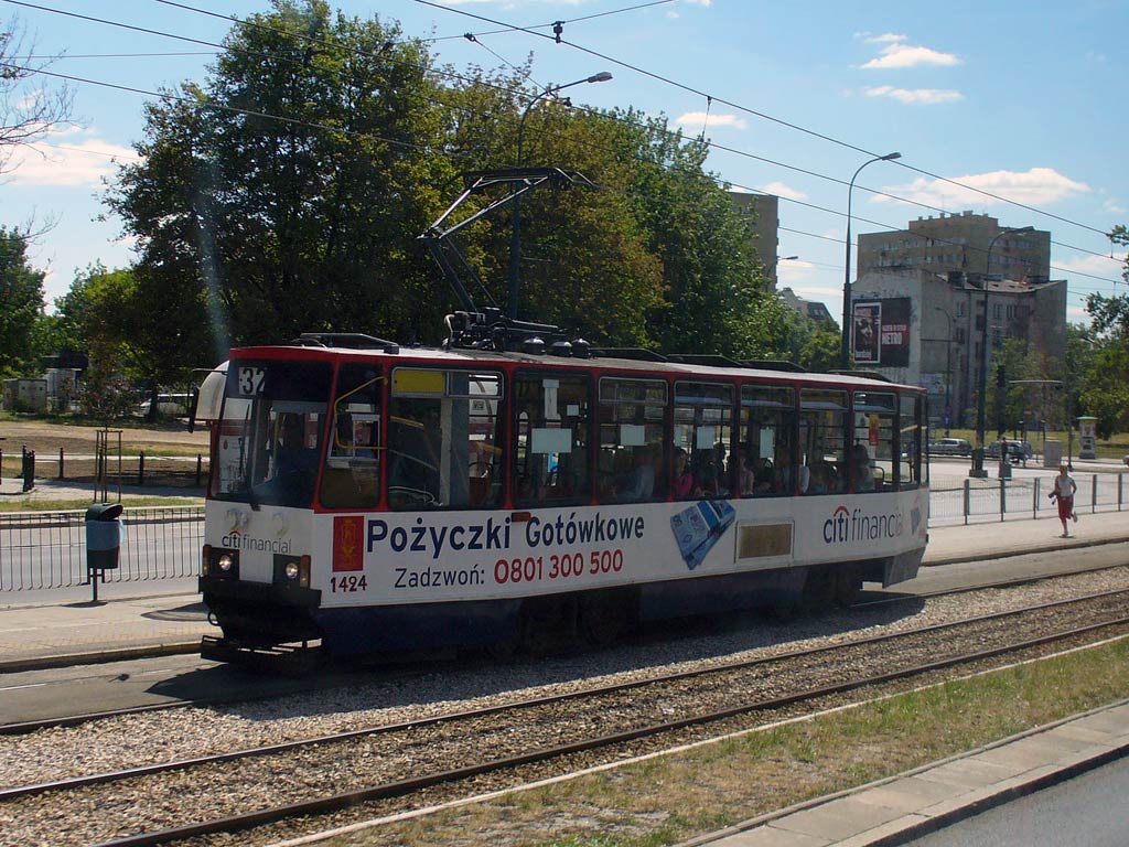 Varsó, Konstal 105Ng — 1424