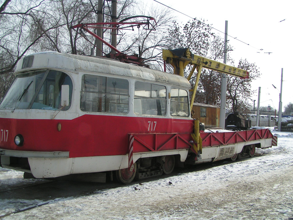 Самара, Tatra T3SU (двухдверная) № 717; Самара — Кировское трамвайное депо