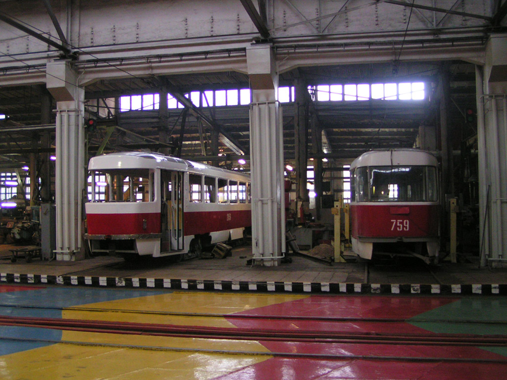 Самара, Tatra T3SU (двухдверная) № 759; Самара — Городское трамвайное депо