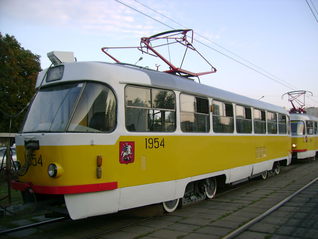 Москва, Tatra T3SU № 1954