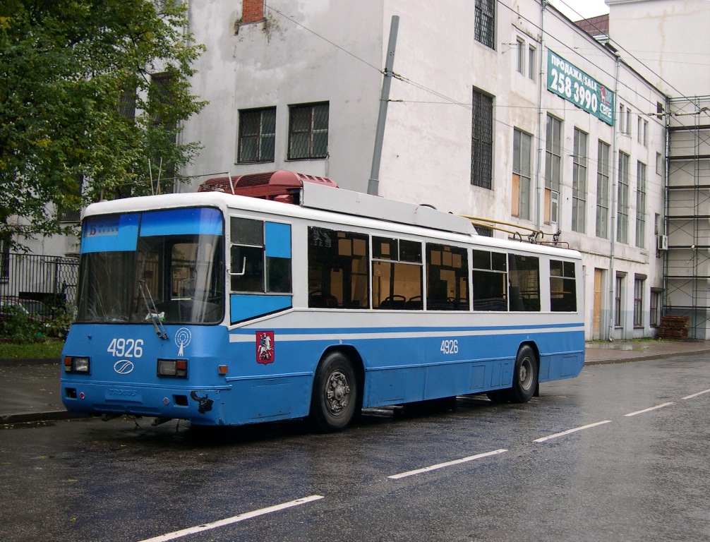 Москва, БТЗ-52761Р № 4926