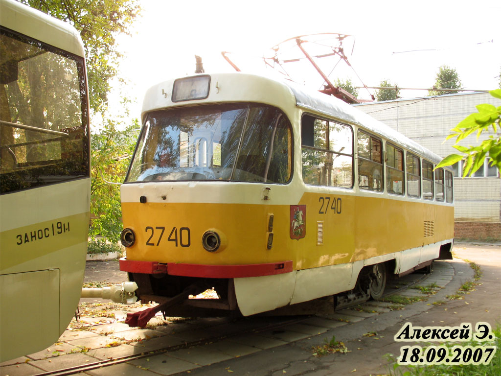Москва, Tatra T3SU № 2740