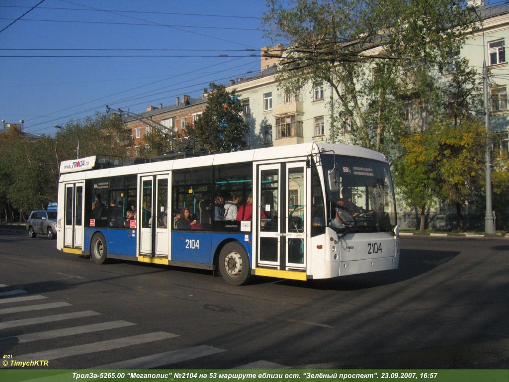 Maskava, Trolza-5265.00 “Megapolis” № 2104