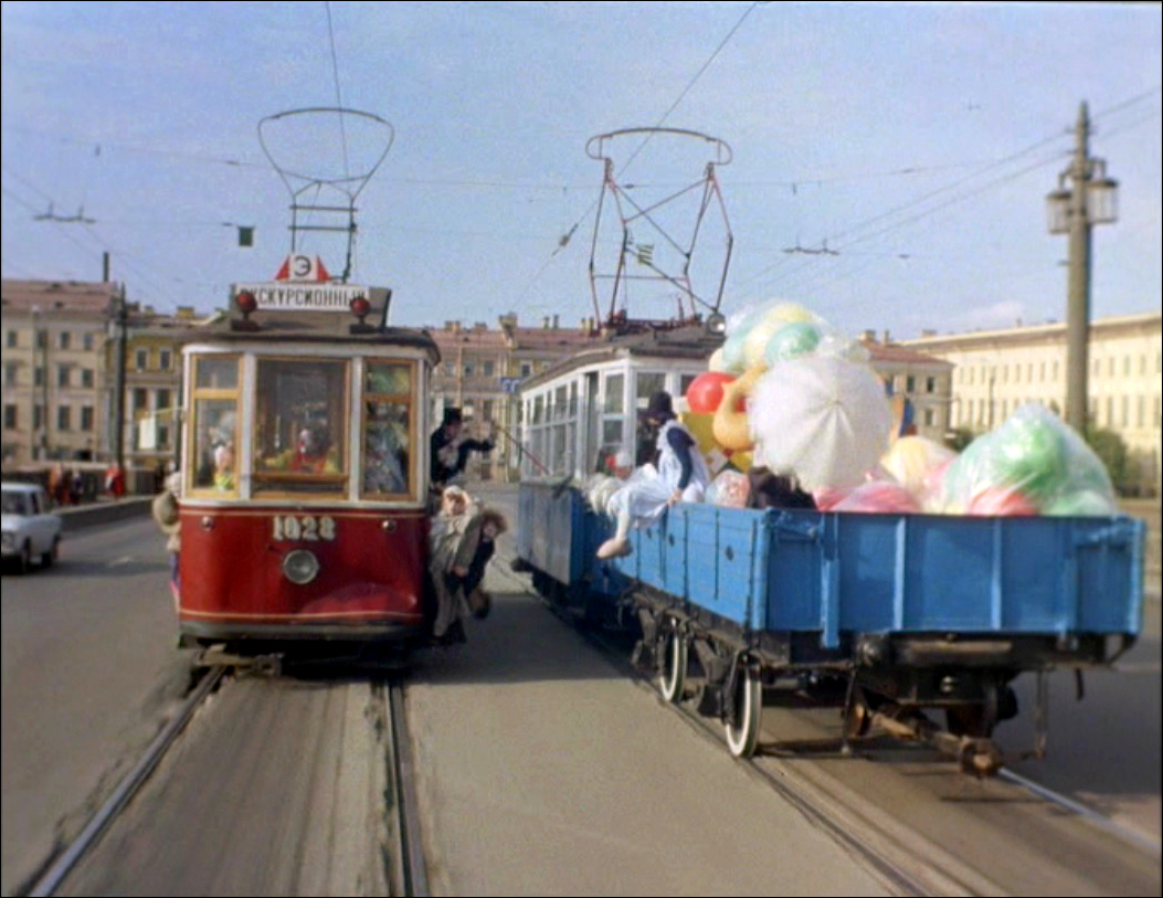 Санкт-Петербург, Двухосный моторный вагон № 1028; Санкт-Петербург, ГП-10 № П-4; Санкт-Петербург — Исторические фотографии трамвайных вагонов