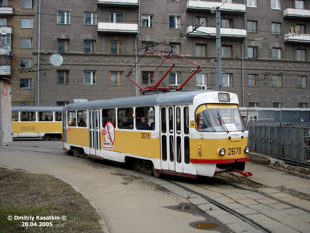 Москва, Tatra T3SU № 2678