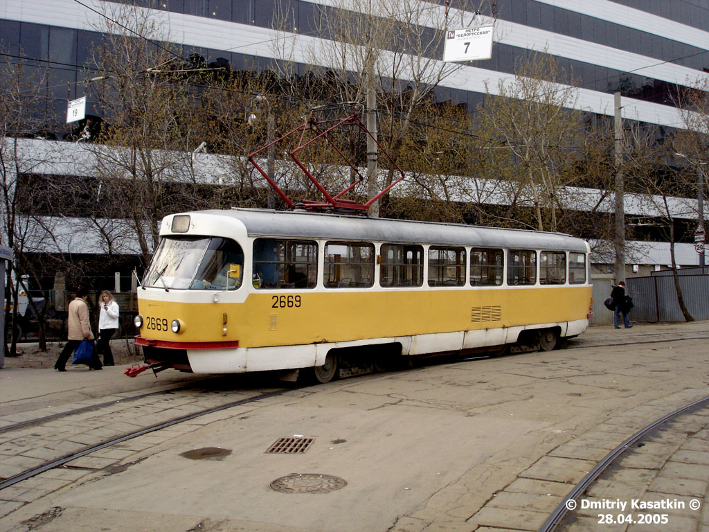 Москва, Tatra T3SU № 2669