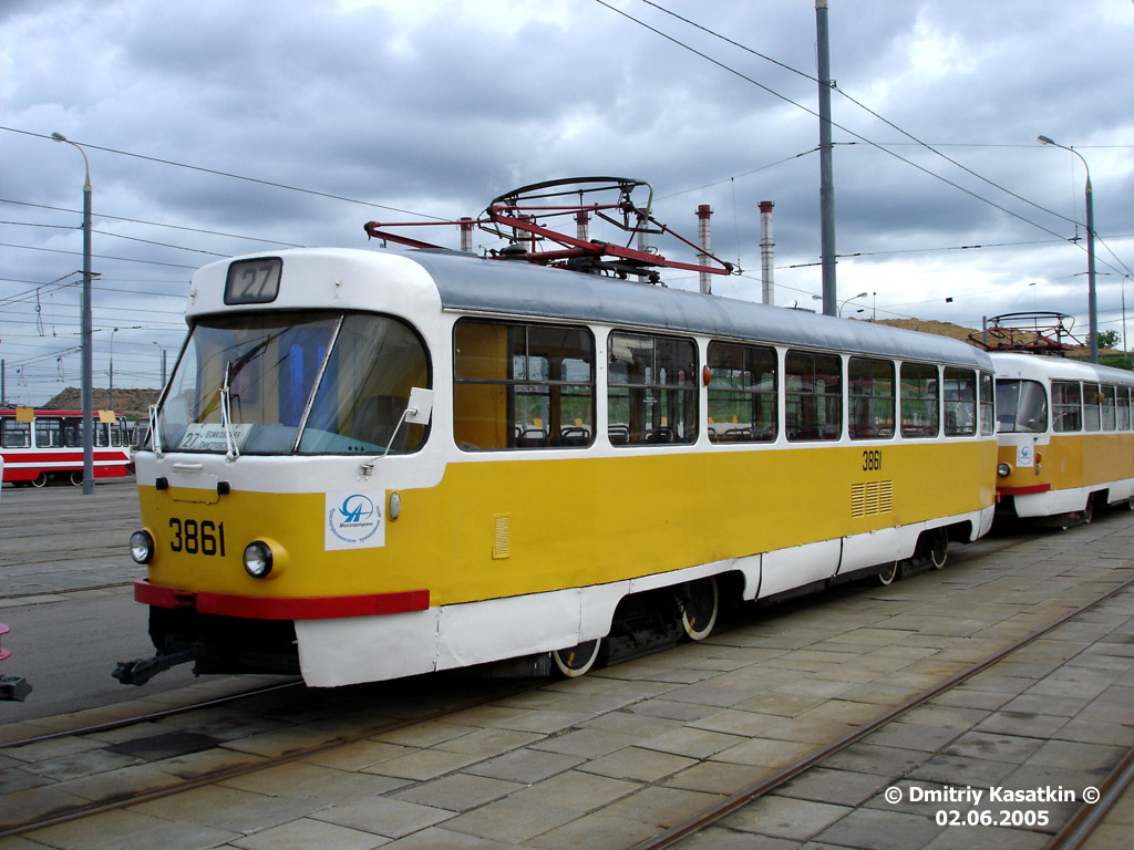 Москва, Tatra T3SU № 3861