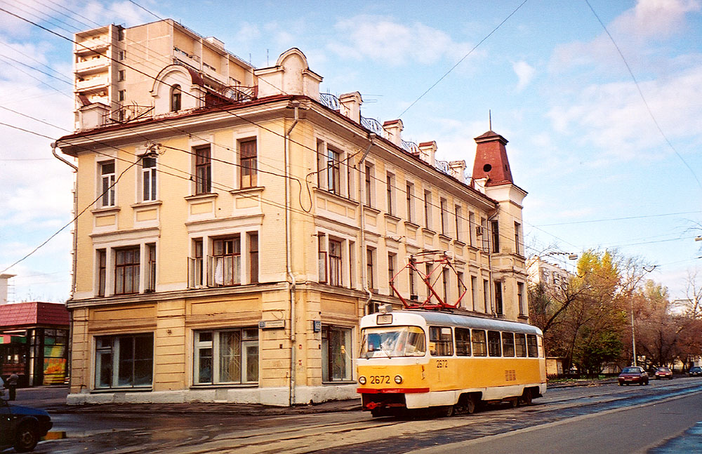 Москва, Tatra T3SU № 2672