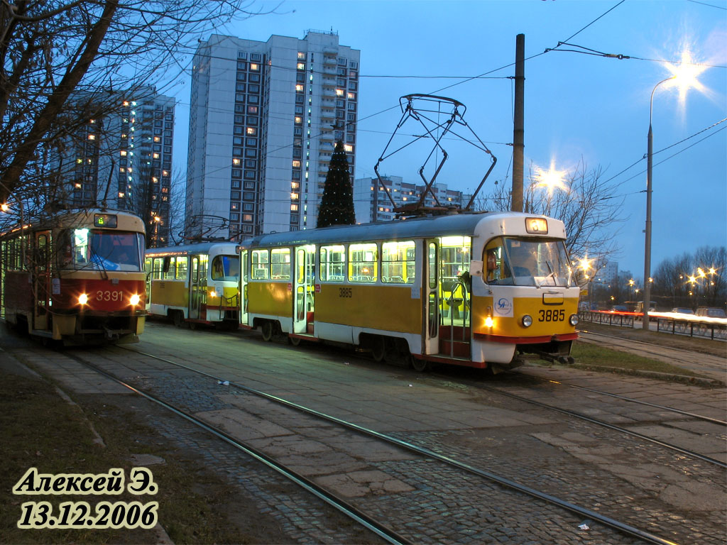 Moskwa, Tatra T3SU Nr 3885 Moskwa, Tatra T3SU Nr 3885