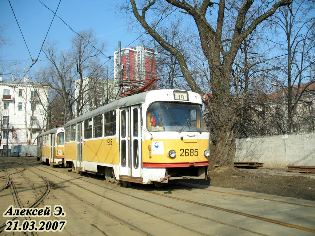 Москва, Tatra T3SU № 2685