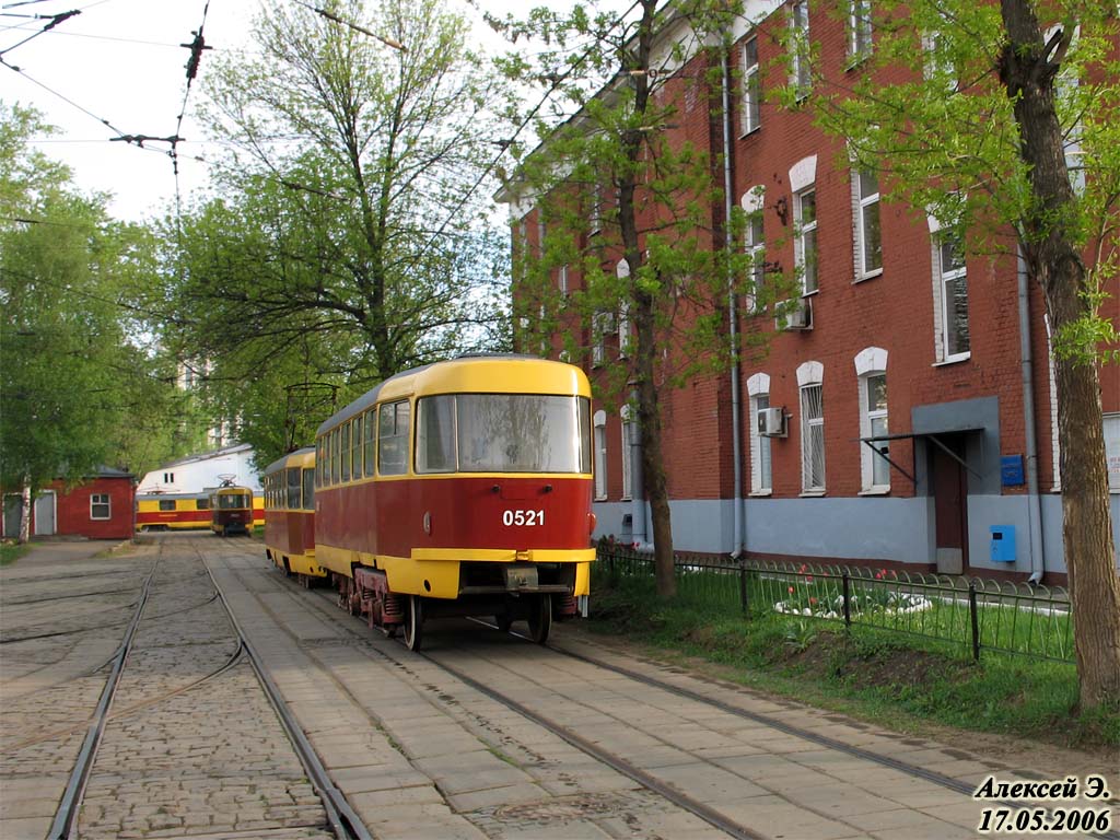 Москва, Tatra T3SU № 0521