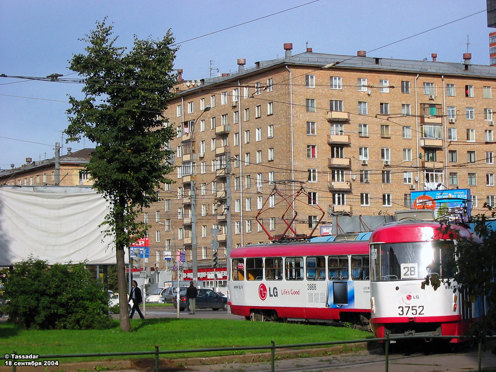 Moskwa, Tatra T3SU Nr 3868; Moskwa, Tatra T3SU Nr 3752