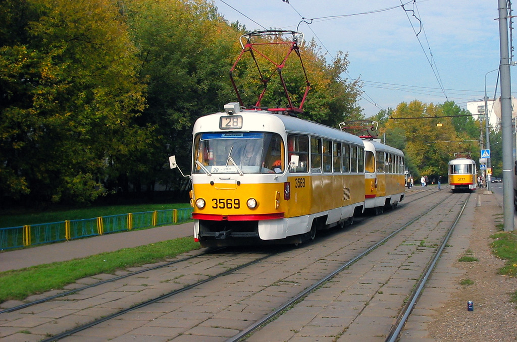 Москва, Tatra T3SU № 3569