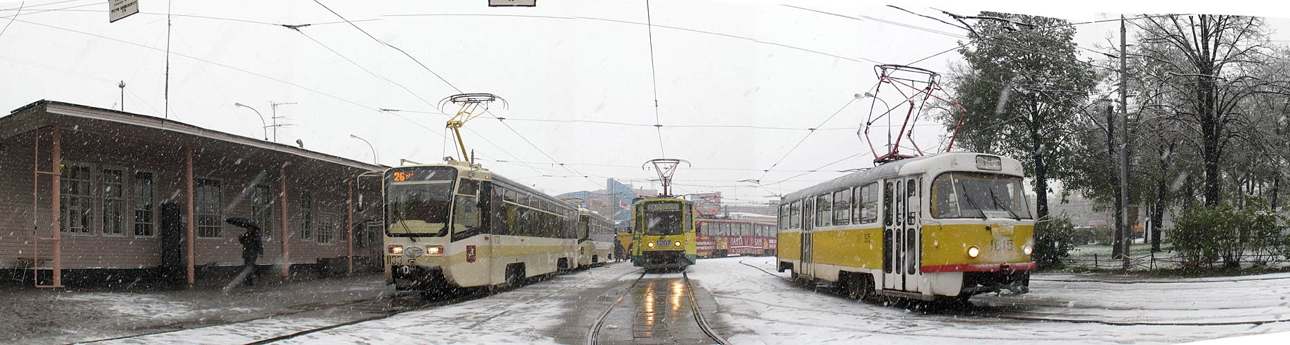 Москва, 71-619А № 1133; Москва, Tatra T3SU № 1615; Москва — Конечные станции и кольца