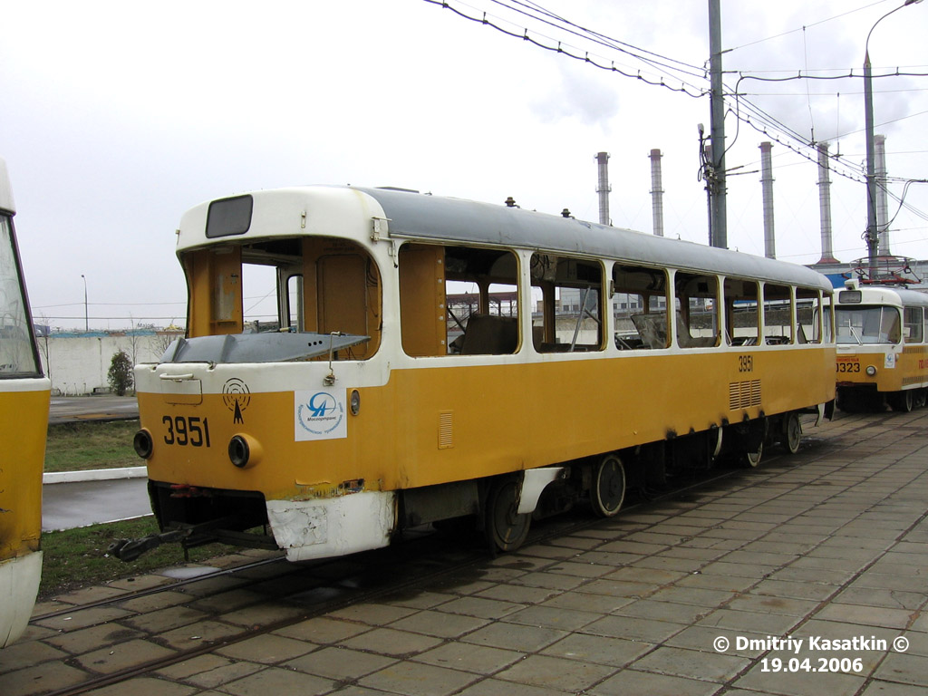 Москва, Tatra T3SU № 3951