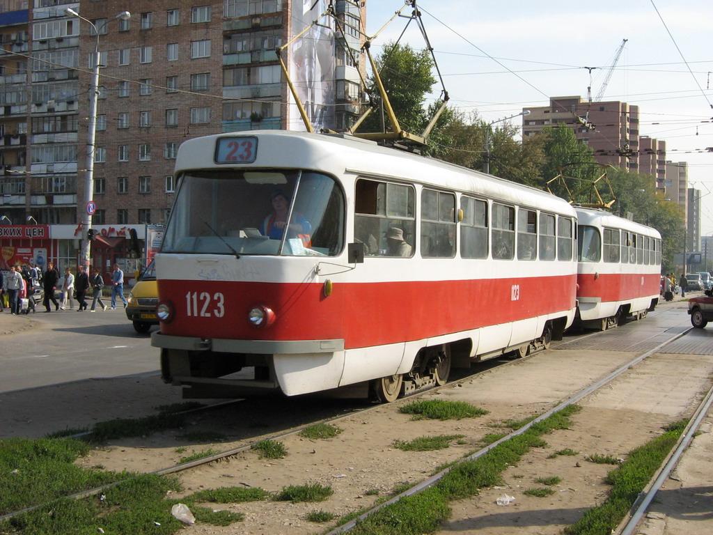Самара, Tatra T3SU (двухдверная) № 1123