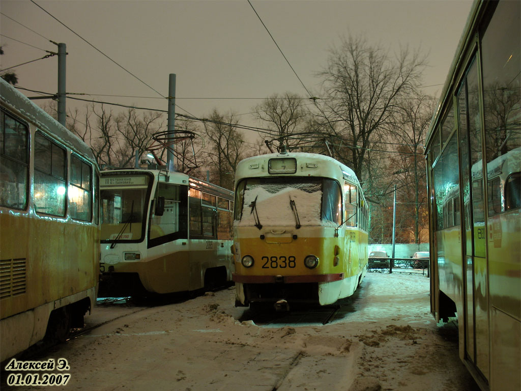 Москва, Tatra T3SU № 2838