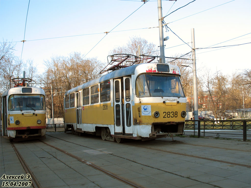 Москва, Tatra T3SU № 2838